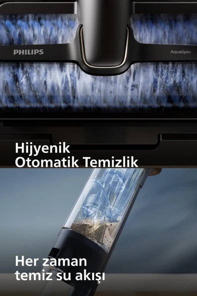 Philips Aqua Trio Çift Batarya 9000 Serisi 3'ü 1 Arada Otomatik kendini temizleme Islak&Kuru Dikey Süpürge - 3
