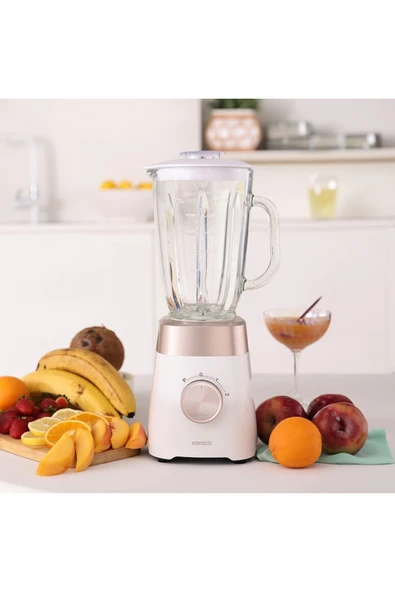 Karaca Smoothie Blender, Paslanmaz Çelik Bıçaklar, 1,5 Lt Cam Sürahi Haznesi, Buz Kırma Özelliği - 3