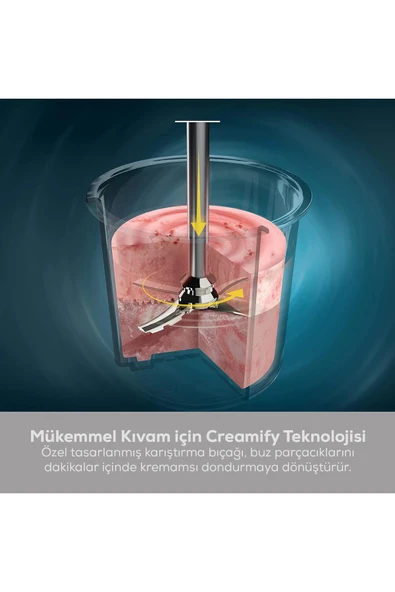 NINJA Ice Cream Maker - 7 si 1 arada DONDURMA MAKİNESİ Milkshake , Sorbe, Smoothie Kasesi - 5