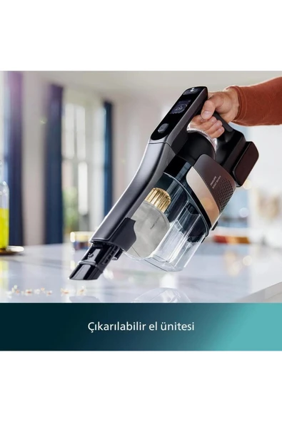 Philips Turbolu Premium Aqua Trio Özel Seri otomatik kendini temizleme Islak Ve Kuru Dikey Süpürge Xw9463/11 - 7