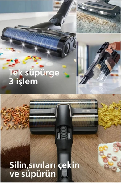 Philips Islak & Kuru Aqua Trio 9000 Seri Premium Dijital Ekran, Yeni Dikey Süpürge - 2