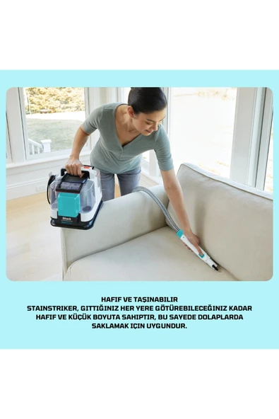 Shark Taşınabilir Halı ve Koltuk Temizleme Makinesi - Resim 4