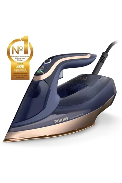 Philips 8000 Serisi Azur Buharlı Ütü 3000W, 8g/dk Sürekli Buhar, 260g Şok Buhar, DST8050 - 6