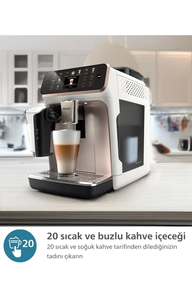 Philips En Yeni Model Tam Otomatik Espresso Cappuccino Makinesi Sıcak Ve Soğuk Kahve - 20 Çeşit Kahve ürün görseli 1