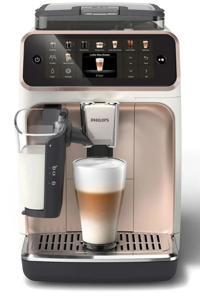 Philips 5500 Serisi LatteGo Tam Otomatik Espresso Makinesi, 20 Sıcak ve Soğuk İçecek, EP5543/80