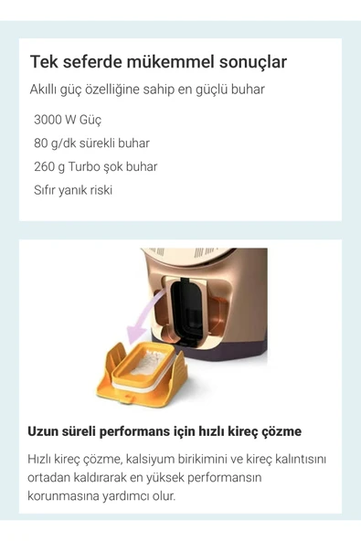 Philips Azur 8000 Serisi Kumaşa Göre Otomatik Isı Ayarlayan Buharlı Ütü, Özel Seri 3000Watt - 6