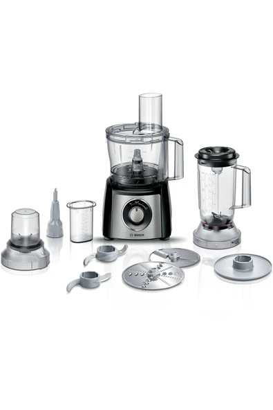 Bosch Çok Yönlü Mutfak Makinesi 50+ Fonksiyonlu | 2,3 lt Kapasite | Paslanmaz Çelik 800 W