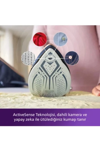 Philips Kendi Isısını Ayarlayan PerfectCare 9000 Serisi, Kameralı Taban - Resim 4