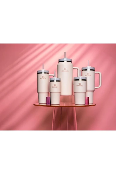 Stanley Quencher H2.0 FlowState Paslanmaz Çelik Vakum Yalıtımlı Bardak 40 oz 1,18 Lt Rose Quartz 2.0 - 5