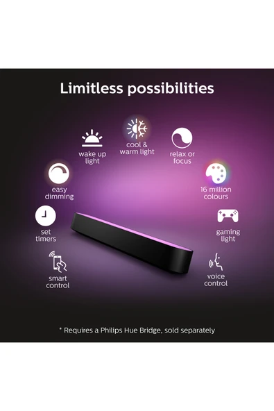 Philips Hue Play 2'li Ekopaket - Siyah - 3