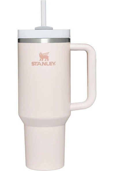 Stanley Quencher H2.0 FlowState Paslanmaz Çelik Vakum Yalıtımlı Bardak 40 oz 1,18 Lt Rose Quartz