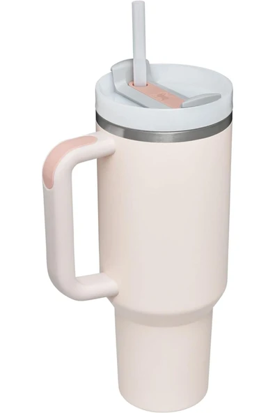 Stanley Quencher H2.0 FlowState Paslanmaz Çelik Vakum Yalıtımlı Bardak 40 oz 1,18 Lt Rose Quartz - 2