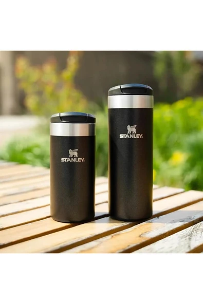 Stanley 10-10788-067 The Aerolight Transit 0,35 Litre Çelik Termos Bardak - Siyah - 5