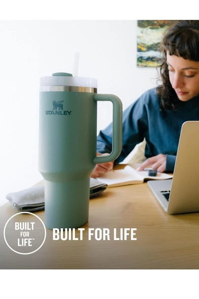 Stanley The Flowstate Quencher H2.0 Vakumlu ve Yalıtımlı, Pipetli ve Kapaklı Termos Bardak 1.18 Lt - 8