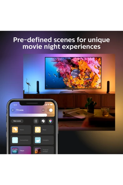 Philips Hue Play 2'li Ekopaket - Siyah - 7
