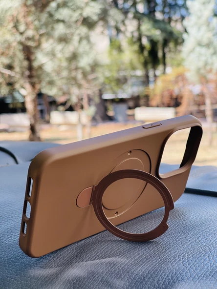 Zipax Apple iPhone 14 Pro Max Kılıf MgSafe Özellikli Standlı Pastel Renkler Azn-Reggal - Resim 3