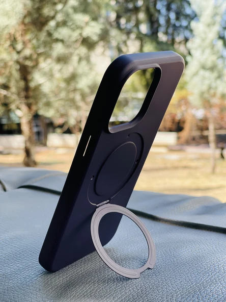 Zipax Apple iPhone 24 Kılıf MgSafe Özellikli Standlı Pastel Renkler Azn-Reggal - Resim 4