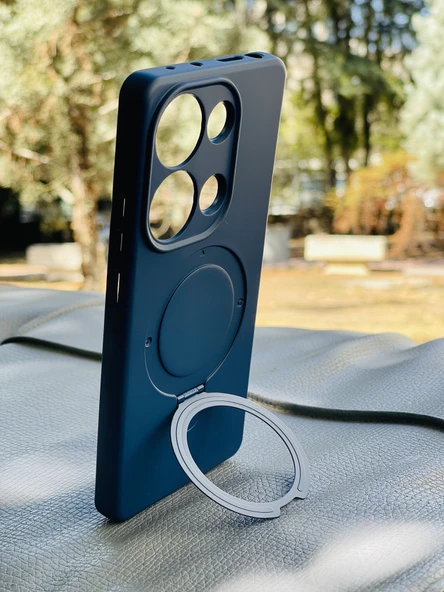 Zipax Xiaomi Redmi Note 13 Pro 4G Kılıf MgSafe Özellikli Standlı Pastel Renkler Azn-Reggal - Resim 4