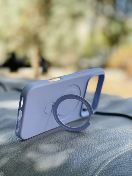 Zipax Apple iPhone 17 Pro Max Kılıf MgSafe Özellikli Standlı Pastel Renkler Azn-Reggal - Resim 3