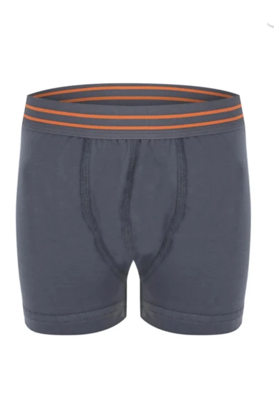 Grimelanj-Siyah-Beyaz 3'lü Erkek Çocuk Elastan Boxer - Resim 2