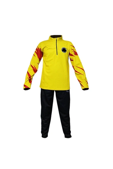 DO-SMAI Yarım Fermuarlı Dik Yaka Antrenman Fitness Eşofman Takımı Es881 - Resim 2