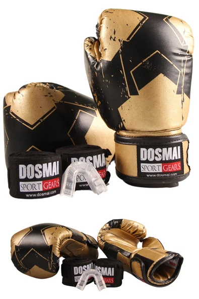 DO-SMAI Lykia Boks Eldiveni Boks Dişlik Boks Bandaj Seti - Resim 4