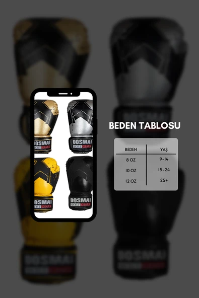 DO-SMAI Lykia Boks Eldiveni Boks Dişlik Boks Bandaj Seti - Resim 6