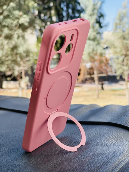 Zipax Xiaomi Redmi Note 14 4G Kılıf MgSafe Özellikli Standlı Pastel Renkler Azn-Reggal - Resim 4