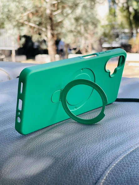 Zipax Samsung Galaxy A06 Kılıf MgSafe Özellikli Standlı Pastel Renkler Azn-Reggal - Resim 3