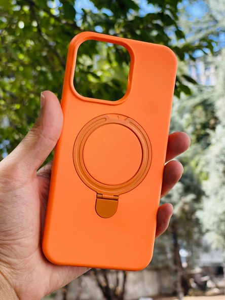 Zipax Apple iPhone 18 Kılıf MgSafe Özellikli Standlı Pastel Renkler Azn-Reggal ürün görseli 1