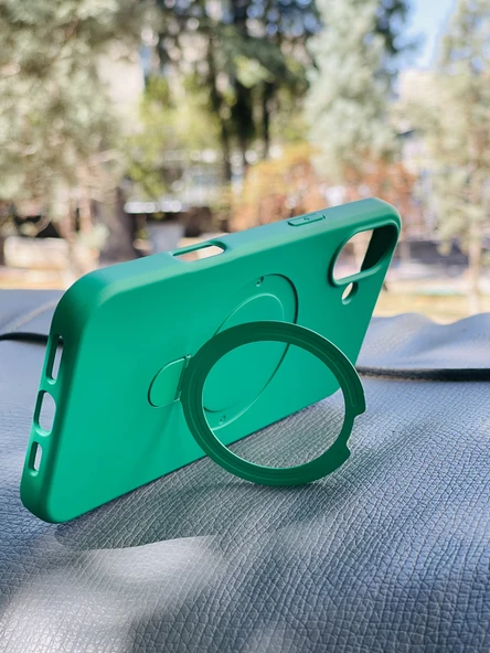 Zipax Apple iPhone 16 Plus Kılıf MgSafe Özellikli Standlı Pastel Renkler Azn-Reggal - Resim 3