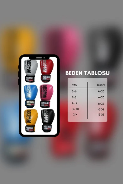 DO-SMAI Esquize Boks Eldiveni Boks Dişlik Boks Bandaj Seti - 2