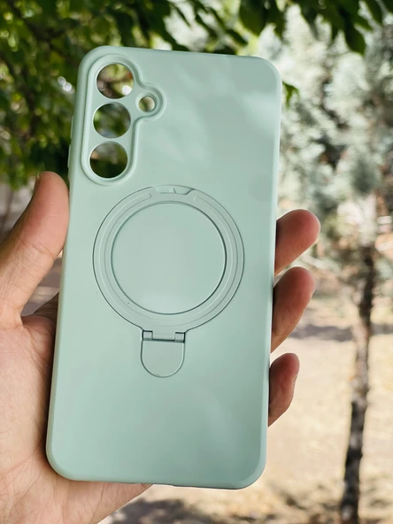 Zipax Samsung Galaxy A15 4G Kılıf MgSafe Özellikli Standlı Pastel Renkler Azn-Reggal ürün görseli 1