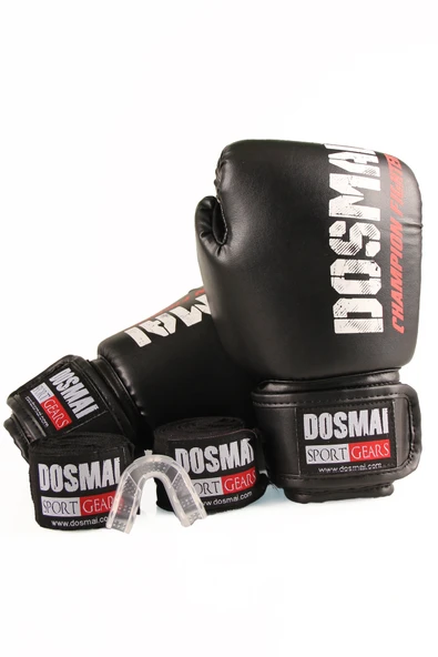 DO-SMAI Boks Kick Boks Muay Thai İnferno Boks Seti Boks Eldiveni Spor T-Shirt Şort Takımı Başlangıç Paketi - Resim 2