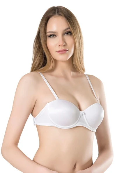 Basic Sırtı Şeffaf Dolu Cup Destekli Sütyen 3020 - 3
