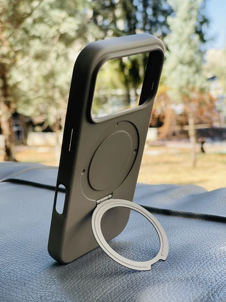 Zipax Apple iPhone 17 Pro Kılıf MgSafe Özellikli Standlı Pastel Renkler Azn-Reggal - Resim 4