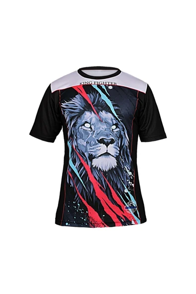 DO-SMAI Dijital Baskılı Arslan Fitness Boks Muay Thai Antrenman Tişörtü Spor T-shirt Fgt037 - 2