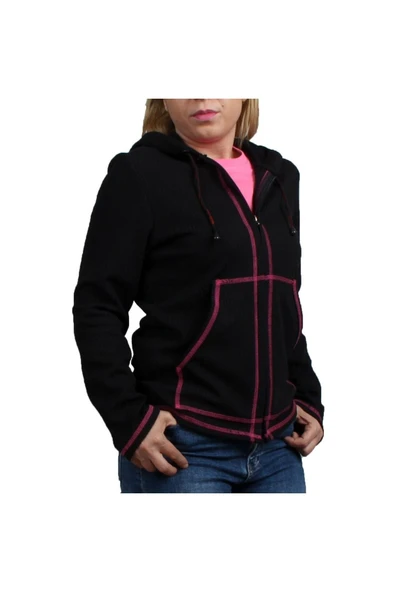 DO-SMAI Body Fitness Kapüşonlu Fermuarlı Antrenman Sweatshirt Bt203 ürün görseli