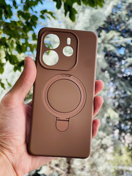 Zipax Xiaomi Redmi Note 14 4G Kılıf MgSafe Özellikli Standlı Pastel Renkler Azn-Reggal ürün görseli 1