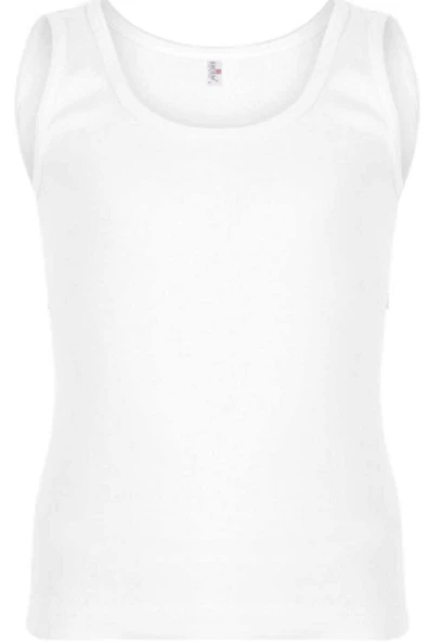 Erkek Çocuk Beyaz 3'Lü Paket %100 Pamuk Atlet - Resim 3