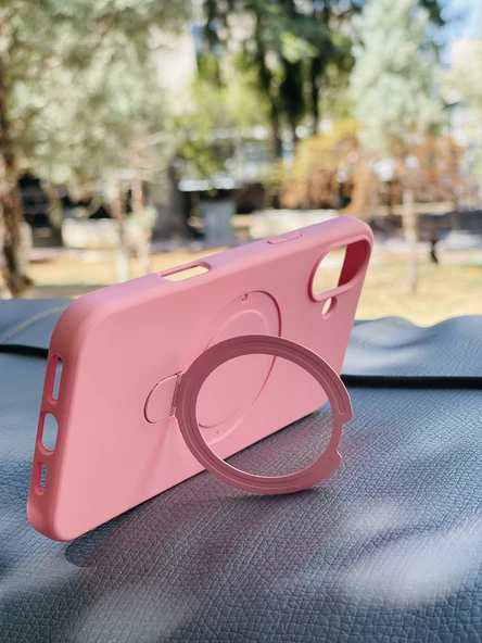 Zipax Apple iPhone 16 Plus Kılıf MgSafe Özellikli Standlı Pastel Renkler Azn-Reggal - Resim 3