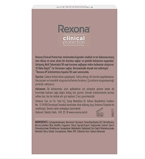 Rexona Clinical Protection Kadın Stick Deodorant Shower Clean 45 ml - Resim 6
