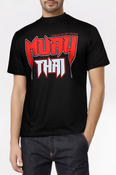 DO-SMAI Dijital Baskılı Fitness Boks Muay Thai Antrenman Tişörtü Spor T-shirt Mtt118 ürün görseli
