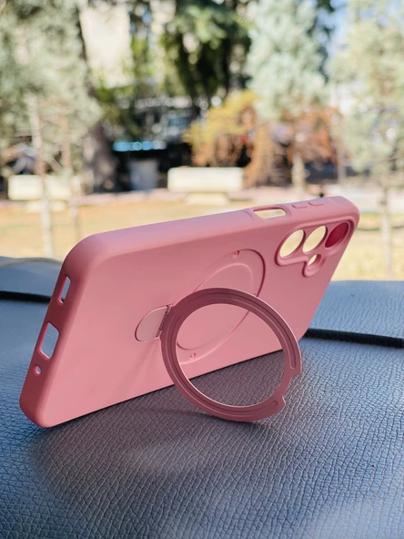 Zipax Samsung Galaxy A16 Kılıf MgSafe Özellikli Standlı Pastel Renkler Azn-Reggal - Resim 3