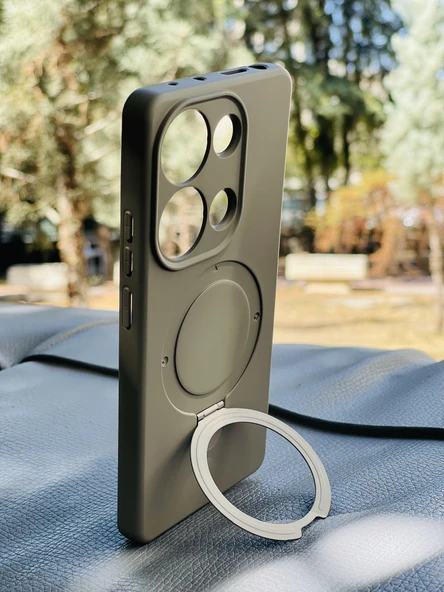 Zipax Xiaomi Redmi Note 13 Pro 4G Kılıf MgSafe Özellikli Standlı Pastel Renkler Azn-Reggal - Resim 4