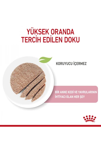 Mother&babycat Gebe/laktasyondaki Anne Ve Yavru Kedi Için Kedi Konservesi 195g - 4