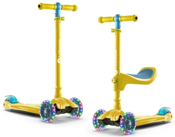 LaScoota Çocuklar için 2'si 1 Arada Ayarlanabilir Scooter - 1
