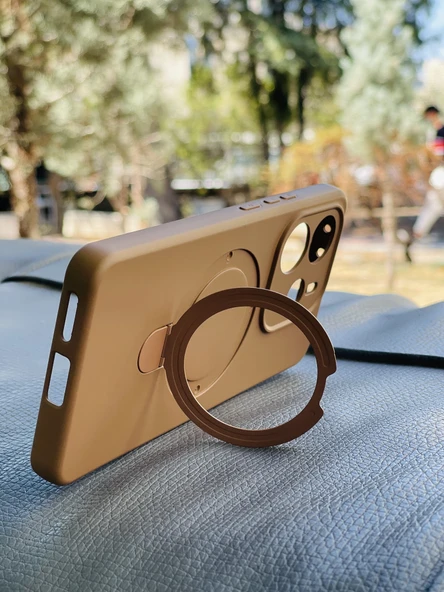 Zipax Xiaomi Redmi Note 14 4G Kılıf MgSafe Özellikli Standlı Pastel Renkler Azn-Reggal - Resim 3