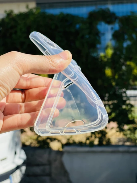 Zipax Apple iPhone 11 Pro Max Kılıf Şeffaf Kartlıklı Silikon Azn-SetraKart - Resim 3