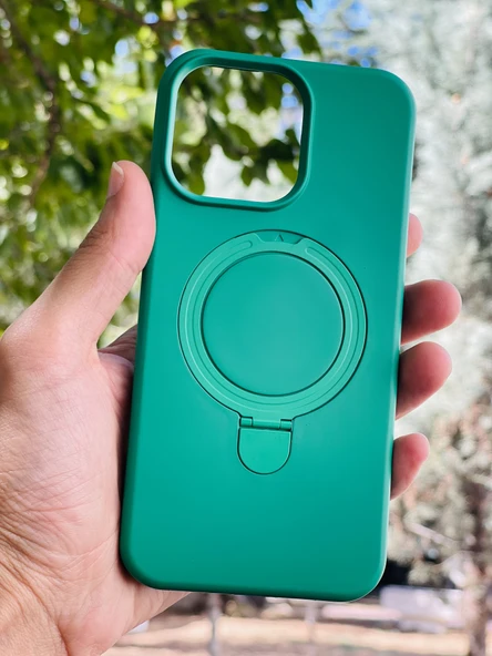 Zipax Apple iPhone 19 Kılıf MgSafe Özellikli Standlı Pastel Renkler Azn-Reggal ürün görseli 1